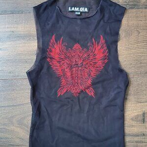 I.AM.GIA Black Crop Shirt - Size XXS